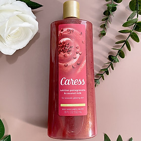 Sữa Tắm Caress Tahitian Pomegranate And Coconut Milk Lưu Hương Nước Hoa 532ml Hàng Nhập Mỹ