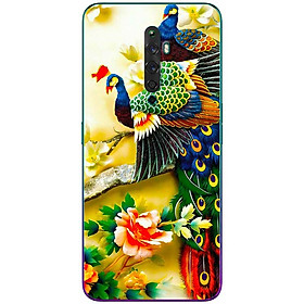 Ốp lưng dành cho Oppo RENO2 F mẫu Chim công