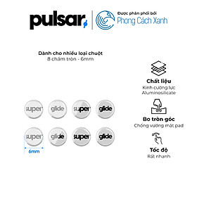 Mua Feet chuột Pulsar Superglide - 6mm Dot Skates (Tương thích tất cả mẫu chuột) - Hàng Chính Hãng