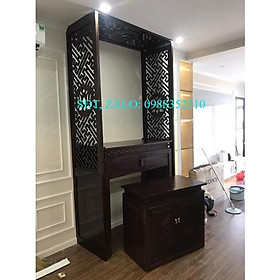 Mua bàn thờ chung cư bằng gỗ sồi 127cm