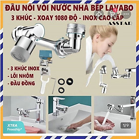 Mua Vòi Nối Bồn Rửa Bát Tăng Áp Cánh Tay Robot Xoay 1080° Chất Liệu Inox 304 cao Cấp