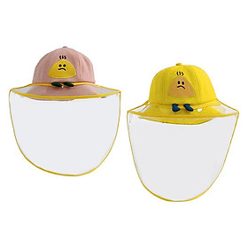 2x Kids Toddlers Cute Sun Hat Full Face UV Protection Bucket