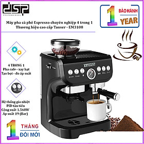 Mua Máy pha cà phê Espresso chuyên nghiệp 4 trong 1 Tanser EM3108 Công suất pha cà phê 40 - 50 tách/ngày