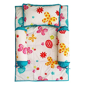 Hình ảnh Bộ 4 Món Ga Gối Cho Bé Sleep Baby Colorful Garden - F93