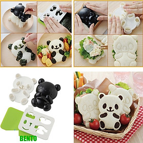 Bộ khuôn đa năng ép cơm, ép bánh mỳ hình panda