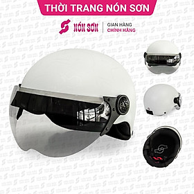 Mũ bảo hiểm có kính NÓN SƠN chính hãng KP-TR090