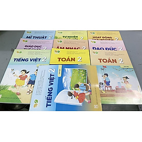 Bộ sách giáo khoa Lớp 2- Kết Nối Tri Thức Với Cuộc Sống (10 quyển- Kèm bìa nilong bao sách, nhãn tên)