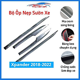 Bộ ốp nẹp sườn Xpander 2018-2019-2020-2021-2022 mạ crom trang trí làm đẹp xe