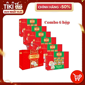 Thùng 06 hộp Túi Xuân Yến Sào win sNest Tổ Yến Chưng Sẵn 20% Bổ Sung Canxi