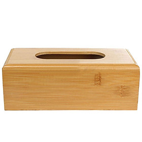 Rectangular Wooden Tissue Paper Storage Box Home Napkin Case Cover Holder L