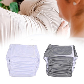 2Pcs Adult Diaper Nappy Leakproof Breathable Fitted Reusable for Men Women