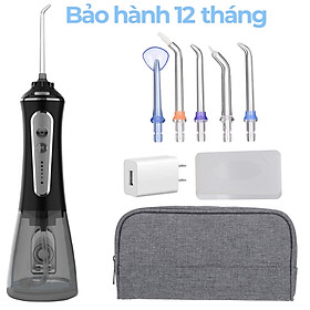 Tăm nước cầm tay h2ofloss hfp11, phiên bản mới nhất với dây sạc usb Type C và tăng cường khả năng chống nước