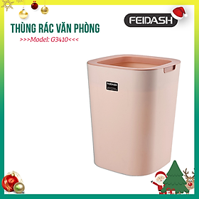Mua Thùng Rác Vuông Phong Cách Châu Âu Có Thanh Kẹp Túi Đựng Rác Giấu Mép Túi Đựng Rác Bên Trong Tạo Nét Thẩm Mỹ Cho Không Gian Nhà Bạn - FEIDASH G3410 - Dung Tích 12L