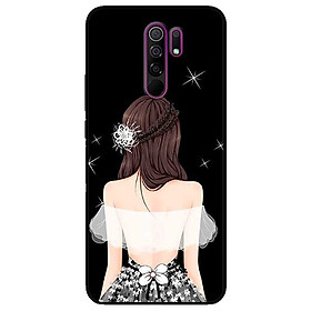 Ốp lưng dành cho Xiaomi Redmi 9 mẫu Cô Gái Áo Trắng
