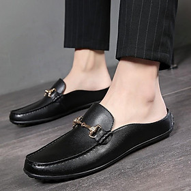 Mua Dép sục nam mũi vuông khóa - Sapo Đen