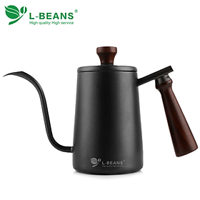 Ấm drip cổ ngỗng chuyên nghiệp rót cà phê, rượu và các chất lỏng khác. Thương hiệu L-Beans SD-201901 hàng nhập khẩu