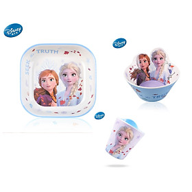 Bộ dụng cụ ăn 3 món Melamine chịu nhiệt in hình Disney