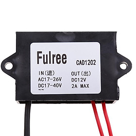 Waterproof 24V AC DC to 12V DC 2A Power Converter Adapter for for CTV System