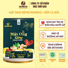 Mật ong Gừng HONECO 15 gói x 15g
