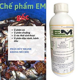 1L - Men vi sinh EM gốc - Ủ phân cá, xử lý rác thải hữu cơ Không Mùi Hôi - Làm phân bón cây trồng