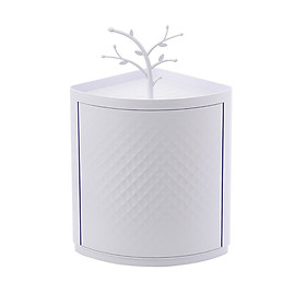 Giá Đựng Đồ Mỹ Phẩm Phòng Tắm Góc Tường Hình Tam Giác Xoay 360 Độ