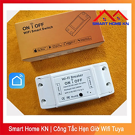 Hình ảnh Công tắc thông minh wifi điều khiển từ xa hẹn giờ bằng điện thoại - Smart Home KN