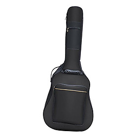 Sunnimix Vải Mang Biểu Diễn Túi Dụng Chống Nước Chống Sốc Cho 38/39/40/41 Inch Đàn Ghita Điện, đen