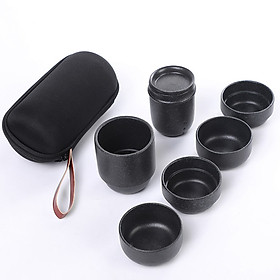 Bộ Bình Trà 4 Tách Kèm Túi Du Lịch Nhỏ Gọn Dru-Hàng Chính Hãng