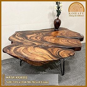 Mua  KR20202  Bàn Sofa/ Bàn Trà Gỗ Me Tây Siêu Vân Gỗ