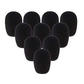 10pcs Handheld Microphone Windshield Sponge Foam Microphone Mic Cover for DJ