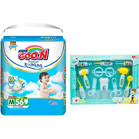 Tã Quần Goo.n Premium Gói Cực Đại M56 (56 Miếng) - Tặng Bộ đồ chơi bác sĩ