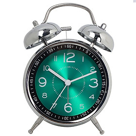 Mua Đồng hồ để bàn báo thức 2 quả chuông kiểu cổ điển bằng inox kim trôi có chuông reo lớn dành cho học sinh  sinh viên giá rẻ - hàng chính hãng