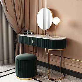 Mua L......ux. Bộ bàn trang điểm mặt đá bọc nhung nỉ (kt 100x40x82cm)- bàn trang điểm cao cấp