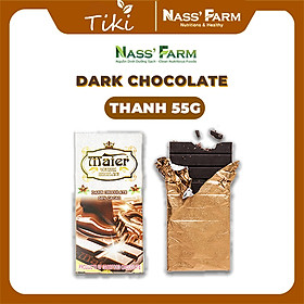 Thanh socola đen nguyên chất - Dark Chocolate MAIER Original - Đắng - Công thức Đức