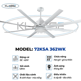 Mua Quạt trần không đèn Klasse 72KSA 362WK Hàng chính hãng