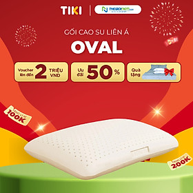 Gối Cao Su Liên Á Oval LAGOV4565 (45 x 65 cm) - Trắng