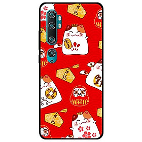Ốp lưng dành cho Xiaomi Mi Note 10 mẫu Họa Tiết Mèo Đỏ