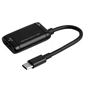 Cáp Chuyển Đổi USB 3.1 Cổng Loại C Sang Hdmi 1080P Cho Android Điện Thoại Máy Tính Bảng - Đen