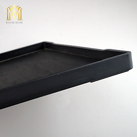 Mua KHAY NHỰA CAO CẤP KN1 ĐỂ CỐC  BÌNH NƯỚC HÌNH CHỮ NHẬT MÀU ĐEN