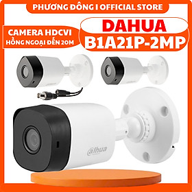 CAMERA THÂN NGOÀI TRỜI HDCVI DAHUA HAC-B1A21P 2MP - HỒNG NGOẠI ĐẾN 20M, NGƯỢC SÁNG, CÂN BẰNG TRẮNG
