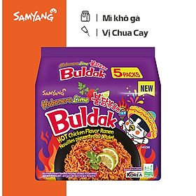 5 Gói mì khô gà vị chua cay Habanero Lime