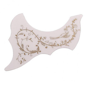 2X 41in Acoustic Guitar Pickguard Flower Bird Anti-scratch Parts Right Hand