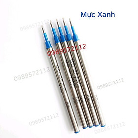 5cái Ruột bút dạ bi-ngòi dạ bi 0.5mm-ruột bút ký - Xanh - VPP2