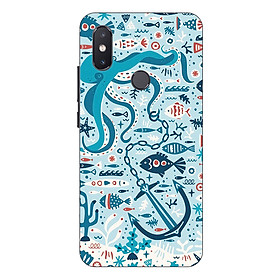 Ốp lưng dành cho điện thoại Xiaomi Mi 8 SE hình Cá Xanh - Hàng chính hãng