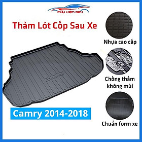 Thảm nhựa lót cốp Camry 2014-2015-2016-2017-2018 nhựa dẻo dày dặn đàn hồi tốt