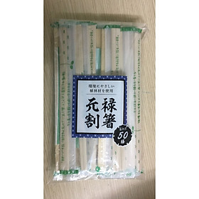 50 đôi đũa gỗ OPP bao kín dùng 1 lần