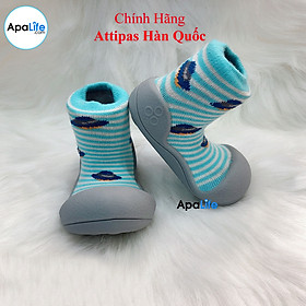 Attipas UFO - Sky/ AT046 - Giày tập đi cho bé trai /bé gái từ 3 - 24 tháng nhập Hàn Quốc: đế mềm, êm chân & chống trượt