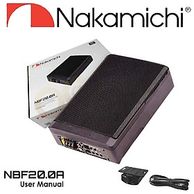 Bộ Loa SUB siêu trầm NAKAMICHI NBF20.0A đặt gầm ghế ô tô, xe hơi - Hàng Nhập Khẩu