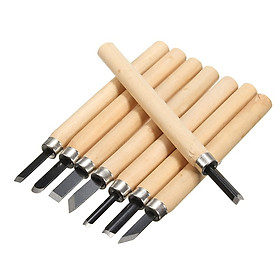 Bộ dao khắc đục tiện gỗ 12 món cao cấp Wood Caruiug Set