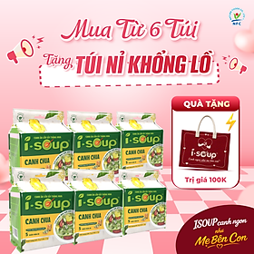 Isoup Combo 6 Túi Canh Chua Ăn Liền Sấy Thăng Hoa Dinh Dưỡng
